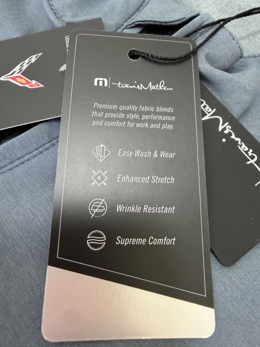 New Chevy Corvette Travis Mathew Full Zip Golf Jacket Mens 3XL XXXL Gray Stretch - Picture 8 of 10